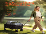 Collapsible Wagon Carts, 120L & 225LBS Folding Wagons with All-Terrain Wheels, Heavy Duty Outdoor V952-ZDHYBXSSTCHSC3NLWV0
