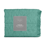 Ardor Tuscan Teal Ruched Quilt Cover Set King V442-INT-QUILTCS-TUSCANRUCHED-TEAL-KI