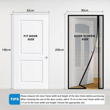 80 x 210 cm Magnetic Mosquito Net Door Self-Adhesive Side Opening Curtain Removable Durable Insect V1188-MS-325-1317
