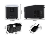 Devanti Ice Maker 11-12kg Portable Bullet Cube Machine Black IM-ZB-E-11WL02-BK