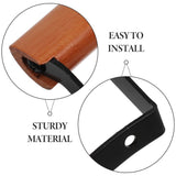 Beechwood Pot Handle Replacement Comfortable Grip Heatresistant 2Pcs V1369-AZ3-W-17378