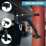 Heavy Duty Punch Bag Wall Bracket Steel Boxing Bag Holder for Home Gym V63-818933