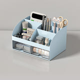 Desktop Storage Box White/Blue/Pink Paper Boxes Type Other Blue V1237-ZY-203-1102