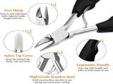 Large Nail Clippers Set, 5 Pcs Sharp Toenail and Fingernail Clippers for Men and Women V1370-AZ4-08485