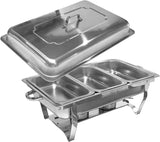 Chafing Dish Food Warmer Stove 11L 3 Compartment V957-SDCHCHSN2962S