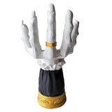 Halloween Candle Holder Witch Hand Shaped Resin Candlestick Desktop Ornaments Decor V1294-YM0710-10295459