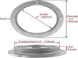 4 inch Hatch 316 Stainless Steel Round Non Slip Inspection Deck Plate with Detachable Cover for V1259-DP01-A-1338