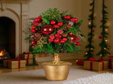 Christabelle 36cm Christmas Tabletop Topiary with Berries Baubles & Pine Cones 112_GUE504