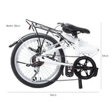 Progear Bikes Nomad Folding Bike 20" in Pearl White V572-BIKPNOMAD20WHT