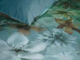 Bedding House Lou Blue Green Cotton Floral Quilt Cover Set Queen V442-HIN-QUILTCS-LOU-BLUEGREEN-QS