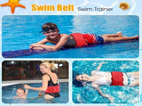 Inflatable Swim Belt Pool Flotation Portable Waist Floatation Aid for Adults Adjustable Training V1259-DP01-A-681