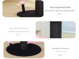 Red and Black Adorable Flower Cat Tree - Plush Perch, Sisal Scratching Post & Spring Ball Toy V888-ELOSUNG32464