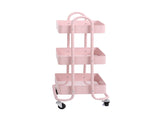 Levede 3 Tiers Kitchen Trolley Cart Pink HO0576-3-PK_NZ