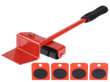 Furniture Mover Lifter Easy Slides Heavy Duty Transport Lifting Roller Tool with Ripping Bar V1294-YM0901-3117200157311