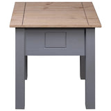 Nightstand Grey 50.5x50.5x52.5 Cm Pine Panama Range 43_282674