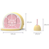 Vetreska Fruity Portable Cat Kitty Toilet Litter Box Tray House Lid Scoop Set Grapefruit V610-VK06-GR
