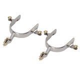 1 Pair Horse Spurs Stainless Steel Exquisite Cowboy Boot Spurs for Horse Training V1294-YM3111220275111-0421