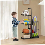 CARLA HOME Ball Storage Rack - 3-Tier Sports Organiser V178-36520