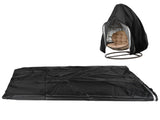 Outdoor Waterproof Garden Courtyard Hanging Swing Chair Cover Protector Black 230x200cm V1294-YM0901-3117200145811