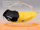 Yellow 2XL Size Dog Clothing Warm, Thickened Cotton Jacket for Autumn & Winter Waterproof Pet V888-ELOSUNG50012