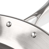 SOGA 4X Stainless Steel Fry Pan Frying Pan Top Grade Induction Skillet Cooking FryPan FRY61626466