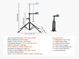 Bike Repair Stand, 29.9 kg Heavy-duty Bicycle Work Stand with 835-1440 mm Adjustable Height & V952-ZXCWXZJGZLDSWCEYJ001V0