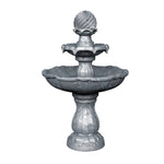 Gardeon Solar Water Feature 3-Tier Fountain with Pump Kit Bird Bath 93CM Black FOUNT-3LVL-BK