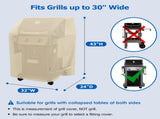 2 Burner Grill Cover 32 Inch, Outdoor Heavy Duty Waterproof Small Gas BBQ Cover, More Grills with V1192-AZ-W-14934