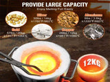 12KG Propane Smelting Furnace Kit Melting Furnace Double Burners 2700 V952-BWRJLGMA12KG2W54OV0