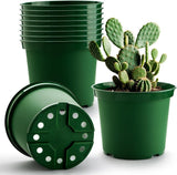3 Gallon Plastic Nursery Pots, 10 Inch Round Plant Pots with Drainage Holes, 10 Pack Planting Pot V1258-DP02-C-1474