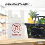 500x Large Reusable Plastic Singlet Shopping Bags - 80% Recycled 38UM Compliant V238-SUPDZ-40993636941904