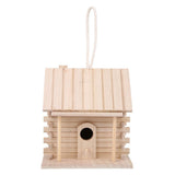 Hanging Wooden Bird Nests House Nesting Box Birdhouse Accessories for Parrots Pets Handicraft V1294-YM0901-3111200119611