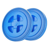 2 Pieces 5 Gallon Leak-Proof Bucket Lid Plastic Storage Buckets Screw Seal Lids Screw Pail Lid Pet V1369-AZ3-W-11317