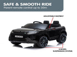 Kahuna Land Rover Licensed Kids Electric Ride On Car Remote Control - Black CAR-LRV-BK