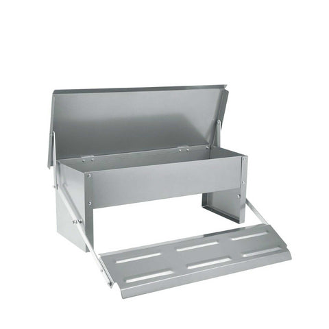 11L Automatic Chook Chicken Feeder Poultry Auto Treadle Aluminium Metal Feeders V238-SUPDZ-32677248434256