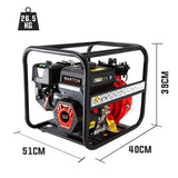 WARTON Petrol Water Pump 8HP Fire Fighting High Pressure Transfer Irrigation 4 V219-PMPPTLWTNBW45