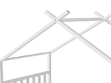 Artiss Bed Frame Wooden Base Kids Single Timber House Beds White WBED-G-CABIN-S-WH-AB