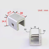 1-Pack Adjustable Sliding Locks with Keys, Aluminum Alloy Security Locks for Home and Office V1369-AZ3-W-23031