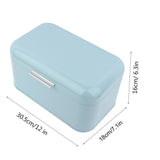 Solid Color Retro Metal Bread Bin Box Large Capacity Kitchen Storage Container V1294-YM0901-JY34918-02