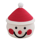 Cartoon Snowman Storage Basket Desktop Basket With Lids Organizing Basket Xmas Decor V1263-JX-1360