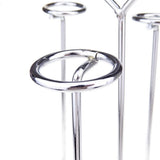 Glass Cup Storage Holder Wine Glass Holder Silver Display Rack for Restaurants Kitchen 1Pcs Back to V1370-AZ4-15330