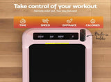 Everfit 3 in 1 Treadmill Electric Walking Pad with Incline Under Desk Home Gym Pink TMILL-400-INC-PK