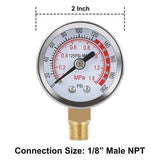 Air Tank Repair Kit with Valve, Pressure Gauge, and 4 Feet Air Tank Hose V1192-AZ-W-23170