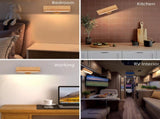 Indoor wall lamp - Wooden LED wall lamp with wireless charging - Bedroom wall lamp - 360&deg rotating V1259-DP01-BO-507