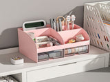 Desktop Storage Box White/Blue/Pink Paper Boxes Type Other Blue V1237-ZY-203-1102