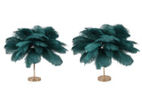 Feather Table Lamp 3 Color Dimmable Touch Switch USB Plug in Romantic Modern Decorative Bedside V1294-YM0521-3119230059414