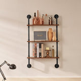 VEVOR Industrial Pipe Shelf 3 Tier 24x7.87in Wall-Mount for Kitchen Bedroom V952-JSGZWJYGHMBHHZ8X0V0