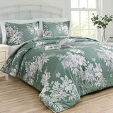 Vintage Floral Duvet Cover Set - Reversible Design-King V745-AQ082033K3