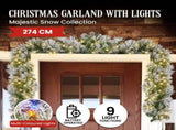 Christabelle Majestic Snow Prelit Christmas Garland - 274cm 112_OPMS274