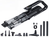 Black Cordless Handheld Vacuum Cleaner & 180&degSwivel Mop with 6 Brush Attachments & LED Light for V888-ELOSUNG52044